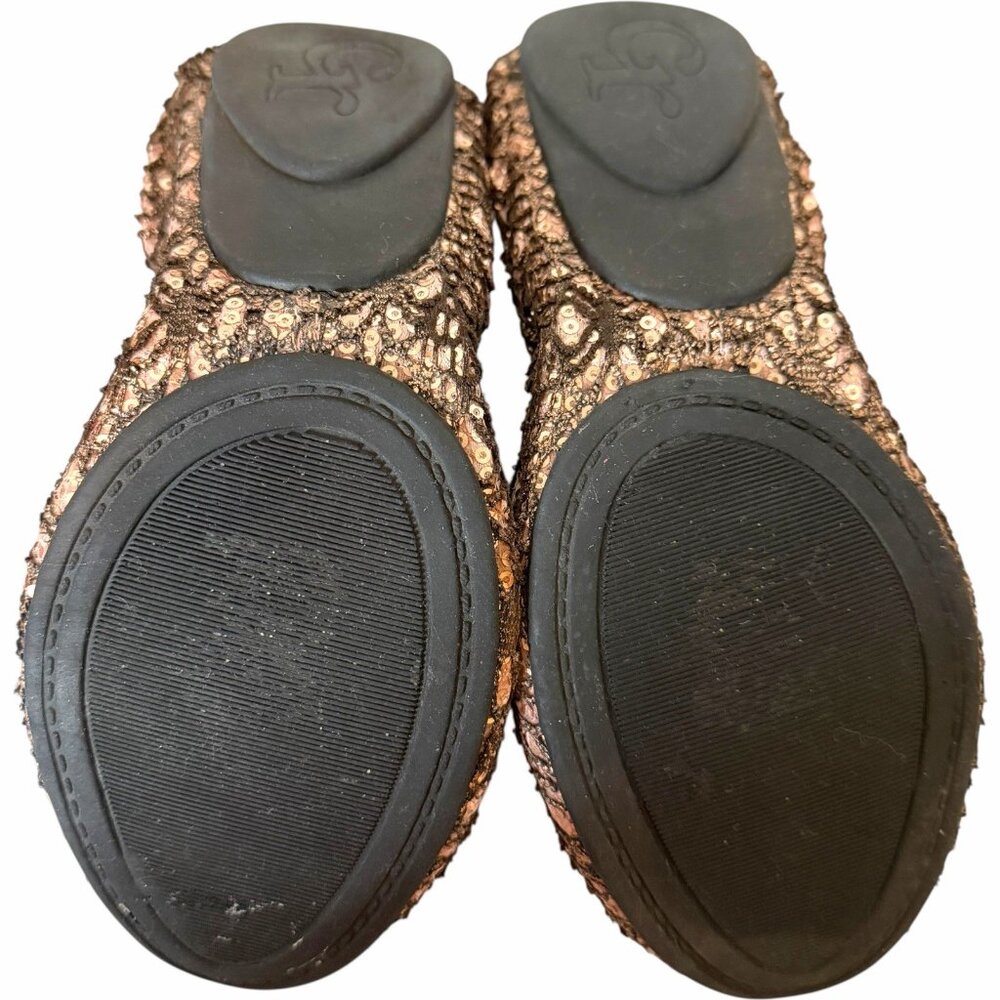Cocorose London Foldable Ballet Flats EU 38 / 39 US 7‎ / 8 Brown and Rose Glam - Picture 5 of 8